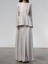 Mutedance 25 Autumn/Winter Waisted Swing Skirt Plant-dyed Highly Handcrafted MD-MD25FW86-hoary